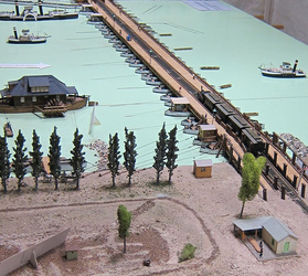 Modell Pontonbrücke 1865