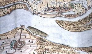 Germersheim am Rhein im Jahre 1590